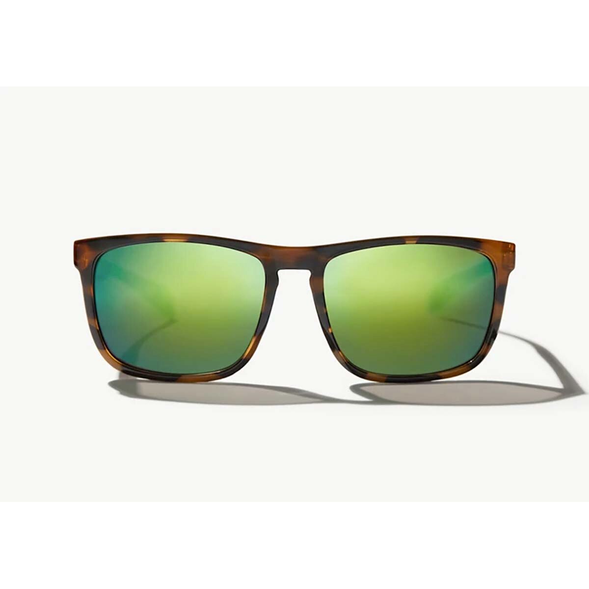 Bajio Calda Sunglasses Polarized in Vintage Tort Gloss with Green Glass